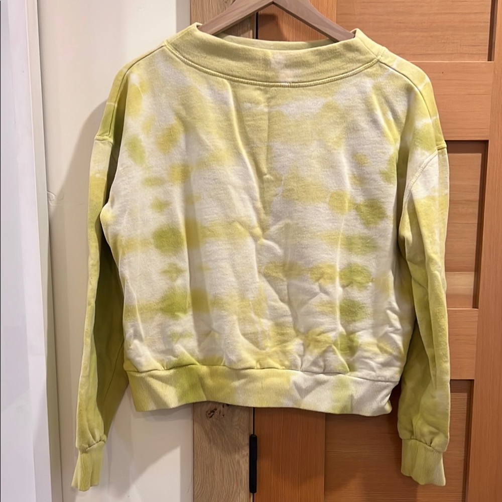 Pilcro Yellow Tie-Dye Sweatshirt from Anthropologie